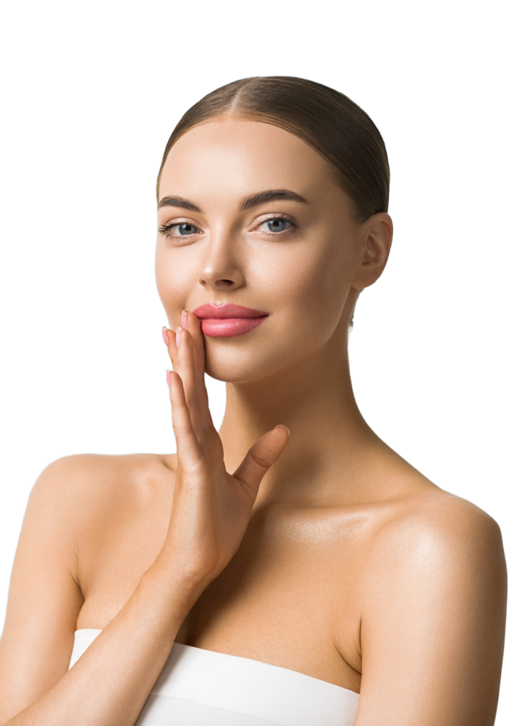 woman wearing a towel and looking into the camera
